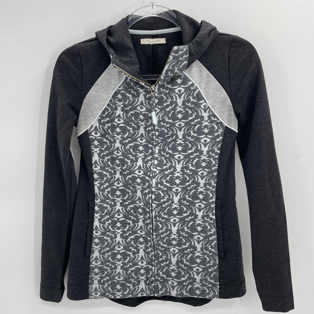 PURE GOOD by Anthro Tara Jacket Full Zip Hoodie Pockets Jersey Women's Small